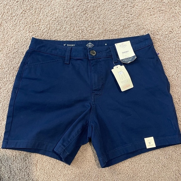 Women's ST JOHN's BAY American Navy short Mid-Rise - Picture 3 of 10